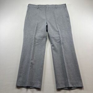 Vintage JCPenney Dress Pants Men's 38W Gray Regular Straight Leg Formal Business